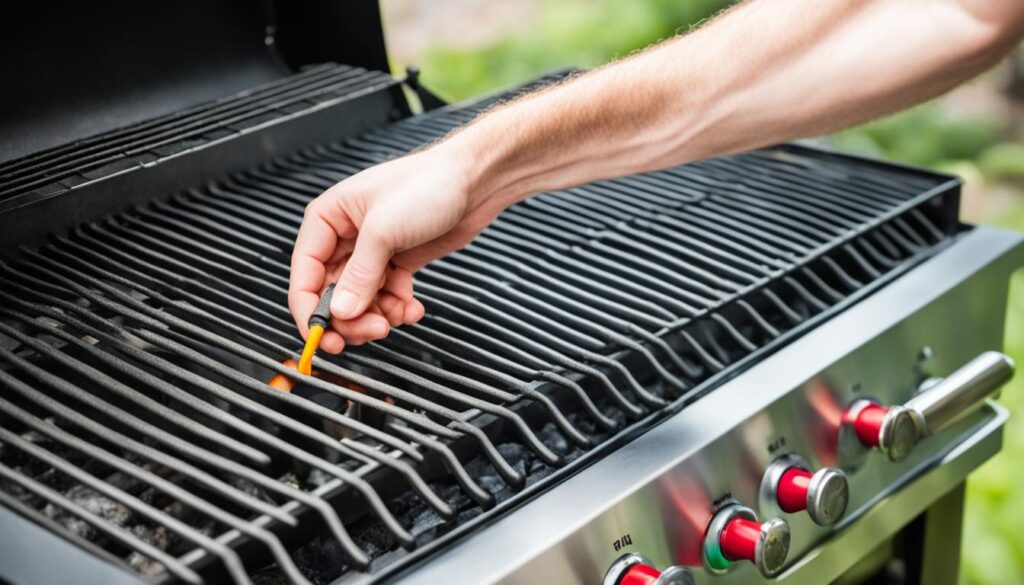 how to start a landsman gas grill Imagine feeling the sun's warmth and smelling food sizzling in the air. You hear the laughter of friends and family around you. That's what outdoor grilling is all about, and a Landsman gas grill can make it even better. With a 4.83 out of 5 stars from users1 , many love these grills. Let's explore how to start your own grilling journey with Landsman. Are you a pro at grilling or just starting out? Either way, starting your Landsman gas grill is key to making delicious food. This guide will help you get your grill ready safely and efficiently. With 135 units sold and 260 perfect 5-star ratings, you're joining a community of grill enthusiasts1. Key Takeaways Landsman gas grills are designed for outdoor use with liquid gas The grill features a 20 kW heat output system Safety features include a hose failure device and approved regulator Proper startup ensures optimal performance and safety Regular maintenance is crucial for longevity and efficiency Starting your Landsman gas grill is more than just cooking. It opens the door to amazing outdoor moments1. Let's dive into making the most of your grill and discover new flavors! Understanding Your Landsman Gas Grill Learning how to use your Landsman gas grill is key. It has over 50 years of experience and top-notch features for those who love outdoor cooking2. Grill Components and Controls Your Landsman grill comes with five stainless steel burners for a big cooking area of 662 square inches2. It also has flame guards, reflectors, and windbreaks for safety. The Piezo igniter lights the grill, and control knobs control the gas and heat. https://youtube.com/watch?v=zJBtQwJWvxs Safety Features and Precautions Keeping safe while grilling is crucial. The grill has a safety device for hose failure and a regulator that works at 37 mbar pressure. Clean the grill before first use by running all burners on high for 15-20 minutes2. Technical Specifications The Landsman gas grill is a powerhouse. It's heavy, tall, wide, and deep, with a big cooking area2. The grates are thick stainless steel, ensuring they last long and cook food evenly. Feature Specification Total BTU Input 70,000 Rear Infrared Burner 18,000 BTU Flame Tamers 5 inverted V-shaped bars Heat Shields 4 removable perforated With these basics, you're set to fire up your grill and start cooking! Pre-Grilling Preparation Getting your Landsman gas grill ready for cooking is key for a safe and fun grilling experience. Proper maintenance keeps your grill working well and lasting longer. Checking Gas Connections Before you start, check all gas connections. The gas hose should be under 1.5 meters long and approved. Make sure the bottle valve has two settings: 3 o'clock for off and connecting, and 12 o'clock for gas flow. Inspecting Burners and Ignition System Look over the burners and ignition system carefully. Clean any blockages and make sure they're spotless. A well-kept ignition system helps light the grill easily. The Landsman gas grill can reach about 20 kW of heat, so keeping everything in good shape is crucial3. Cleaning and Maintenance Tips Keeping your Landsman grill clean is a must. With a big grill surface of 760 x 480 mm, it might seem hard, but it's important3. Here are some tips: Clean the grill grates after each use Check and clean burners monthly Inspect the grease tray and dispose of buildup Wipe down exterior surfaces to prevent rust Remember, taking good care of your Landsman grill means better-tasting food and a grill that lasts longer. The Landsman gas grill costs £7,789.05, so it's worth looking after4. By following these steps, you'll be set for a great grilling session every time. How to Start a Landsman Gas Grill Starting your Landsman gas grill is easy. Just follow these steps for a great start every time. First, make sure the bottle valve is in the 12 o'clock position. This helps with the gas flow. Then, open the control knob to let gas move through the hose to the burner. Next, press the Piezo igniter. This creates a spark at the burner electrode, lighting the gas. Keep the control knob down and set it to the "large flame" setting. After lighting, adjust the heat for each burner as you need. This lets you control different cooking areas. "Starting your Landsman grill correctly ensures optimal performance and safety." Remember, keeping your grill clean and well-maintained is important. It helps your grill last longer. The Landsman grill is a favorite among outdoor cooks, with 135 units sold and a 5 out of 5 rating from 260 users1. Step Action Purpose 1 Position bottle valve Ensure optimal gas flow 2 Open control knob Allow gas to reach burner 3 Press Piezo igniter Generate spark for ignition 4 Turn to "large flame" Establish initial heat 5 Adjust heat input Set desired cooking temperature By following these steps, you'll quickly learn how to start a Landsman gas grill. Enjoy your grilling! Mastering Temperature Control Learning to control the temperature is key for great grilling with your Landsman gas grill. The Landsman grill instructions teach you how to manage heat zones, adjust the flame, and use the control knobs right. Understanding Heat Zones Your Landsman gas grill lets you set up different heat zones. This is vital for basic Landsman barbecue, letting you cook various foods at different temperatures at once. You can adjust each burner on your own, giving you total control over the cooking temperatures. Adjusting Flame Intensity The Landsman gas grill has adjustable flame regulators. You can change the heat from low to high for each burner. This is great for searing steaks or slow-cooking other items. Using the Control Knobs Effectively Each burner on your Landsman grill has its own control knob. These knobs help you manage the heat. By getting good at using them, you can make the perfect cooking environment for any dish. The grill has a lot of heat, so you can handle all your grilling tasks5. Remember, practice is key for temperature control. Try out different heat settings for your favorite recipes. With practice, you'll get better at using your Landsman grill's temperature control, improving your outdoor cooking. Troubleshooting Common Ignition Issues Landsman grill maintenance is key for smooth use. If lighting your gas grill is hard, there could be several reasons. Let's look at common ignition problems and how to fix them. First, check your gas connections. Make sure the gas bottle is full and all connections are secure. A Landsman gas grill weighs about 54 kg and is about 860 x 1135 x 620 mm big3. If your tank is full and connections are tight, check the next step. Look at your burners for blockages. Food or insects can stop gas flow. Clean the burners well, focusing on the small holes where gas comes out. Your Landsman grill can heat up to about 20 kW, so clean burners are crucial3. Then, check the Piezo igniter. It should make a spark at the electrode. If it doesn't, you might need a new one. The ignition system works best with a gas pressure of 28-30 mbar for butane and 37 mbar for propane3. Check control knobs for proper function Clean or replace the igniter if necessary Verify gas flow through the burners If issues don't go away, look at your grill's manual. The Landsman grill uses a regulator with a max flow rate of 1.5 kg/h and an operating pressure of 37 mbar3. These details can help you fix problems or talk to customer support. Component Specification Maintenance Tip Gas Cylinder 3, 5, or 11 kg fill weight Check weight regularly Hose Max length 1.5 m Inspect for cracks or wear Orifice 1.10 mm diameter Clean with thin wire Knowing these key parts and their specs helps you fix and keep your Landsman gas grill running smoothly. This way, you'll have easy ignition and great performance every time you use it. Conclusion Starting your Landsman gas grill is now easy. Landmann has over 50 years of experience in grill design. They offer top-notch smokers and accessories for outdoor cooking lovers2. Setting up your Landsman grill is simple, letting you start grilling quickly. Knowing your grill's parts is crucial to start your Landsman gas grill right. The Professional Series Ardor 5-burner LP gas grill has 662 square inches of cooking space2. It also has five stainless steel burners with a total of 70,000 BTU. These features mean you have enough space and heat for all your grilling needs. Always follow safety steps and keep your grill in good shape. Clean your grill first by running all burners on high for 15-20 minutes2. This keeps food safe and your grill working well. Your Landsman grill can heat up from 285°F on low to 700°F on high, ready for any cooking task2. With this guide, you're ready to start your Landsman gas grill with confidence. Enjoy the flexibility and accuracy of your grill. And, enjoy the tasty results of your outdoor cooking. FAQ What are the main components of a Landsman gas grill? A Landsman gas grill has key parts like the grill body, flame guards, and reflectors. It also includes windbreaks and a gas unit with pre-assembled burners. What safety features does a Landsman gas grill have? These grills come with a hose failure safety device and a fixed, approved regulator. The regulator has a max flow rate. How do I check for gas leaks before starting the grill? First, check all gas connections for leaks by using soapy water. Look for bubbles to spot any issues. How do I ignite the burners on a Landsman gas grill? Start by opening the control knob to let gas flow. Then, press the Piezo igniter to create a spark at the burner's electrode. How can I adjust the heat output on a Landsman gas grill? Adjust the heat by using the control knobs. They control the flame intensity and heat output for each burner. What should I do if the grill fails to ignite? Check the gas connections and make sure the gas bottle isn't empty. Look for blockages in the burners and clean them if needed. If issues continue, refer to the manual or contact support. How often should I clean and maintain my Landsman gas grill? Clean the grill and its parts often. This keeps it working right and stops grease and debris from building up.