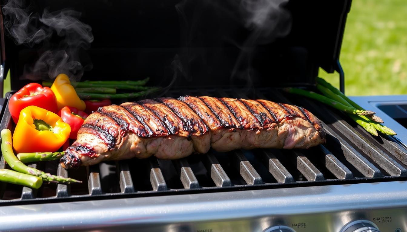 how to grill a london broil on a gas grill